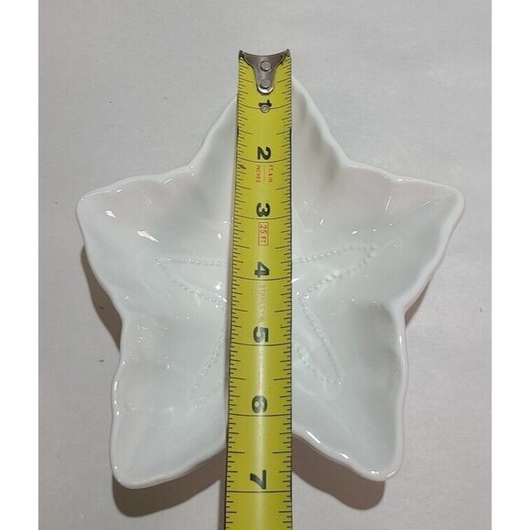 Set Of 3 Home Essentials Vintage Collection Starfish Dish Bowl White Nautical - Picture 7 of 8